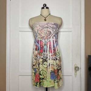 Papaya grunge tattoo dress